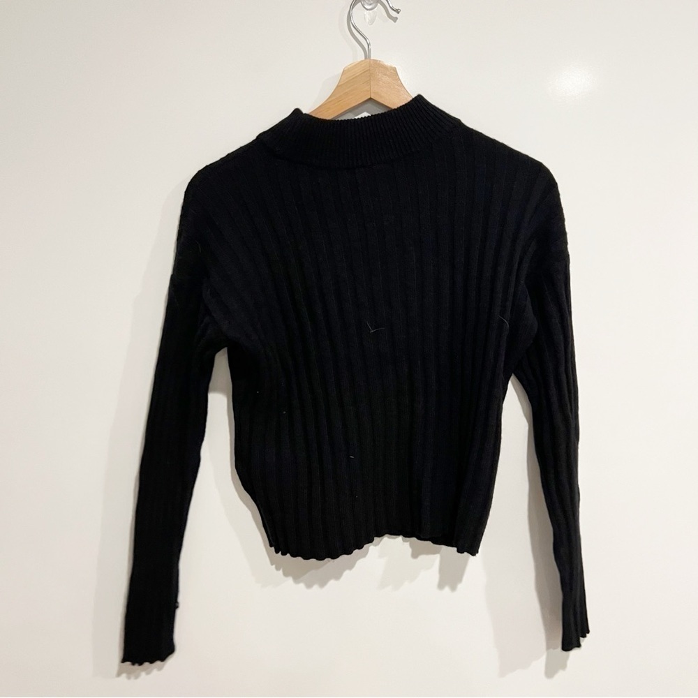 Madewell Mockneck Crop Sweater - Picture 5 of 13